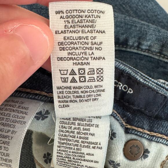 Lucky Brand Sweet Crop Jeans Womens‎ 6/28 Blue Stretch Denim Mid Rise - Picture 12 of 14